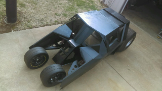 Illustration for article titled This 2/3 Scale Tumbler Just Needs A 2/3 Scale Batman And Some Welding To Be Ready To Fight Crime